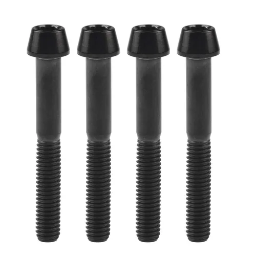 Miniatura 66 de Titanio Ti M6 x 10 16 18 20 25 30 35 40 45 50 55 60 2.559 in Allen - Tornillos hexagonales de 2.559 in, tornillos cónicos, paquete de 4