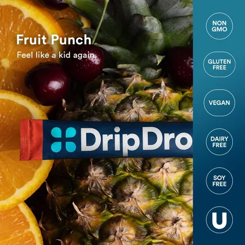 Miniatura 7 de DripDrop ORS Hydration - Paquetes de electrolitos en polvo - Ponche de frutas - 32