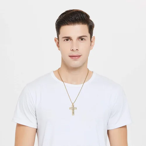 Miniatura 3 de Collar de letras doradas con cadena de acero A-Z regalo de cumpleaños para hombres mujeres niños niñas collares con colgante Metal