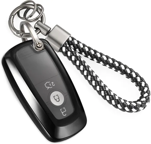 Miniatura 37 de para Buick - Funda para llavero con llavero de cuerda trenzada metálica anti-pérdida mejorada, carcasa suave de TPU exquisita para Avenir Envision