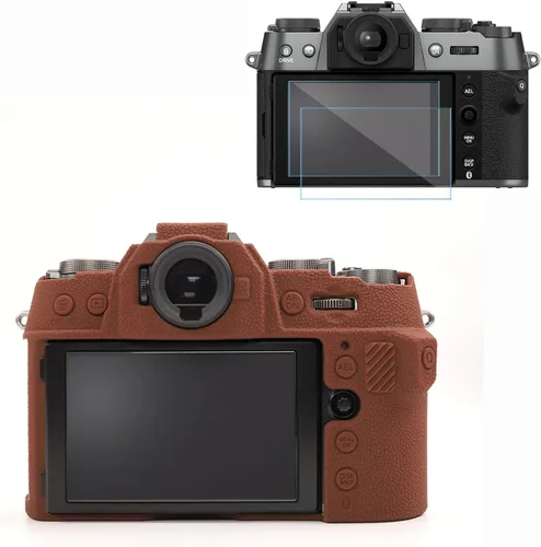 Miniatura 10 de Funda para cámara corporal Fujifilm X-T50, piel, arañazos, manga ligera, funda protectora de goma de silicona suave Fuji XT50 para accesorios