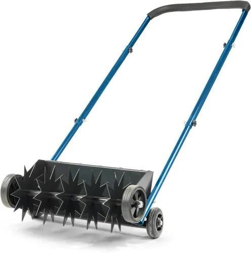 Aireador de césped de 19 pulgadas, aireadores manuales de alta resistencia con mango en forma de U, para aireación de césped, jardín, patio, césped