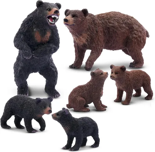Miniatura 10 de Toymany 7 figuras de animales australianos de vida silvestre que incluyen figura de koala y canguro, juego de figuras de animales de bosque