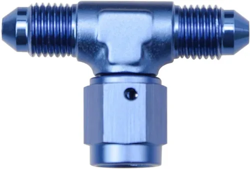 Miniatura 3 de Aluminio 3AN -3 AN Male Flare Tee T-Piece Fitting Con AN3 Giratorio Femenino En El Lado Adaptador Negro