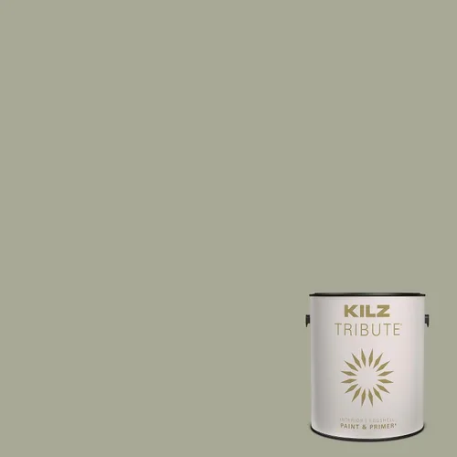 Miniatura 131 de KILZ TRIBUTE Pintura e imprimación, para interiores, semibrillante, Vintage Indigo, 1 galón Índigo Victoria