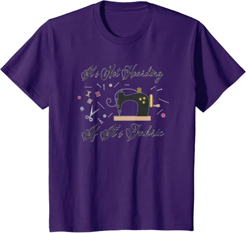 Miniatura 31 de It's Not Hoarding If Its - Camiseta de costura para acolchado, Blanco, S