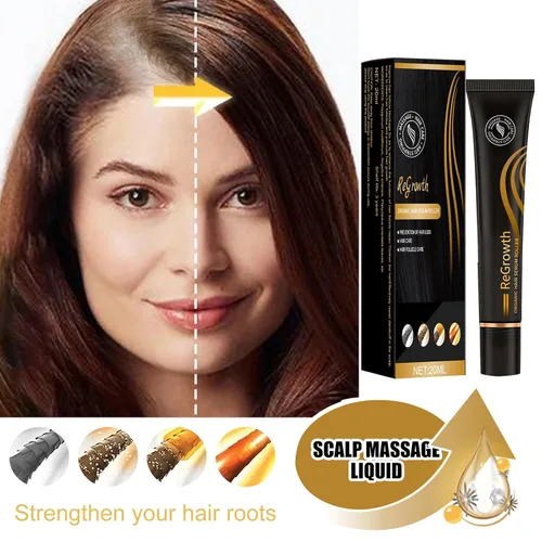 Miniatura 2 de Juego de 10 rodillos de suero orgánico para el crecimiento del cabello, kit de regeneración del cabello orgánico, triple masajeador enrollable