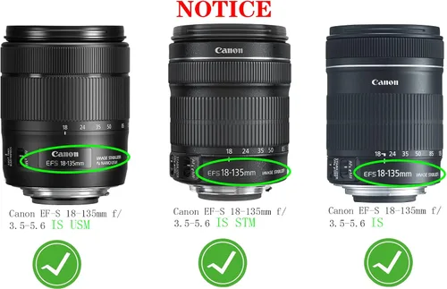Miniatura 2 de Cubierta de tapa de lente de 2.638 in compatible con Canon EF-S 0.709-5.315 in f/3.5-5.6 is, EF-S 0.709-5.315 in f3.5-5.6 es USM, EF-S 0.709-5.315