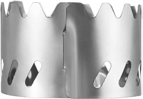 Miniatura 7 de HUIOP Estufa, Mini Estufa Portátil de Aleación de Aluminio con Tapa y Parabrisas de Acero Inoxidable para Acampar al Aire Libre Senderismo Mochilero