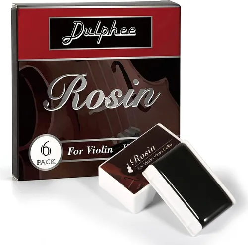 Miniatura 2 de Colofonia, Colofonia para violín [paquete de 6] Colofonia para violín, viola y violonchelo, Resina oscura baja en polvo, accesorios para violín