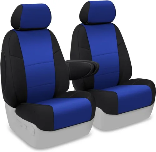 Miniatura 31 de Coverking Custom Fit Center 50/50 - Funda de asiento de cubo para modelos seleccionados Chevrolet Suburban - Neopreno (negro)