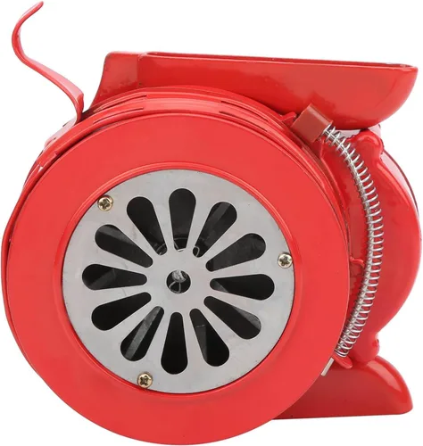 Miniatura 5 de Sirena de manivela, alarma portátil de funcionamiento manual de 120 dB, sonido fuerte, con carcasa de metal duradero, para escuelas, tropas
