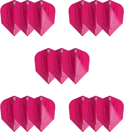 Miniatura 3 de Target 5 juegos de dardos ID Pro. Ultra Dart Flights - 15 vuelos de dardos en total - Nº 2/Nº 6 diseños de vuelo tamaños en 11 colores Rosado
