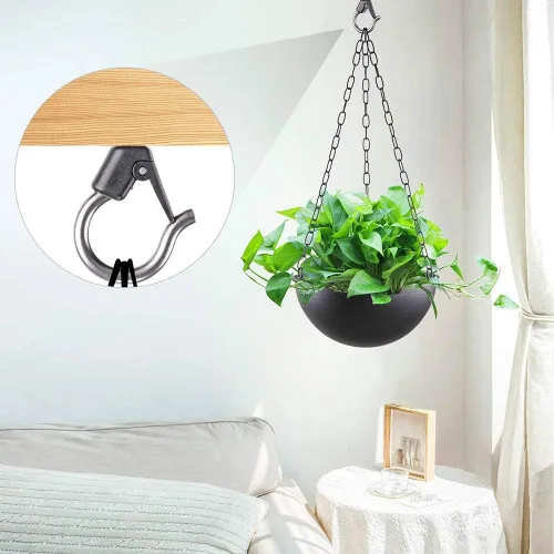 Miniatura 5 de BeneLabel 4 ganchos para colgar plantas de techo, soportes colgantes para colgar plantas al aire libre, luces de hadas de alambre para exteriores