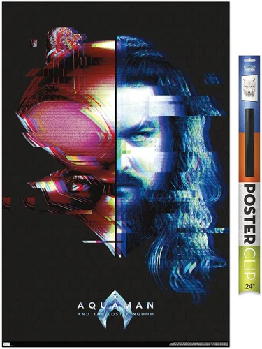 Miniatura 17 de Trends International DC Comics Movie Aquaman y el Reino Perdido - Póster de pared de Faceoff, 22.37 x 34.00 pulgadas, versión enmarcada en negro