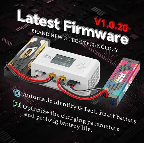 Miniatura 2 de IMARS D300 Gens Ace Lipo Cargador de batería G-Tech Smart Dual Lipo Balance Cargador AC 300W DC 700W (350W* 2) 16A Cargador de doble canal