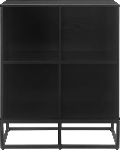 Miniatura 2 de Crosley Furniture Enzo - Estantería de almacenamiento para discos de vinilo y soporte para jugadores, color negro