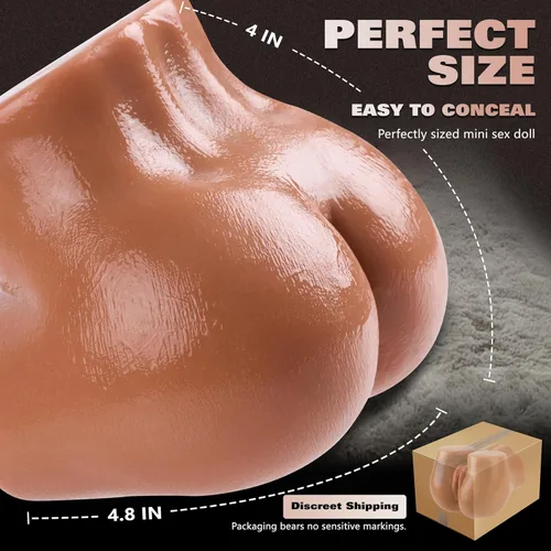 Miniatura 6 de Muñeca sexual de 1.4 libras, masturbadores masculinos, culo de bolsillo con labios virgen empujando labios sexuales sexuales vagabundos sexuales