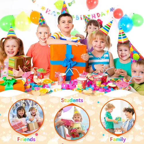 Miniatura 7 de Recuerdos de fiesta de unicornio para niños, bolsas de regalo, juguetes para ansiedad a granel, paquete de 32 juguetes de unicornio, rellenos