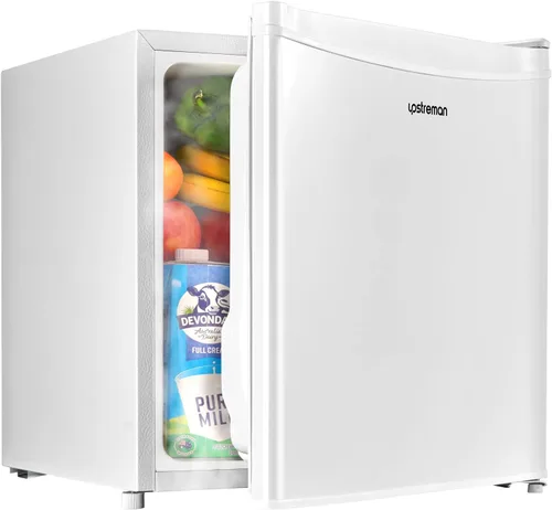 Miniatura 13 de Upstreman - Mini refrigerador de 1.7 pies cúbicos con congelador, esenciales para dormitorio, termostato ajustable, ahorro de energía, bajo nivel
