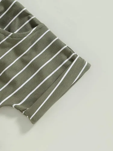 Miniatura 4 de Engofs 2 piezas de ropa de verano para bebé, sin mangas, camiseta sin mangas y pantalones cortos