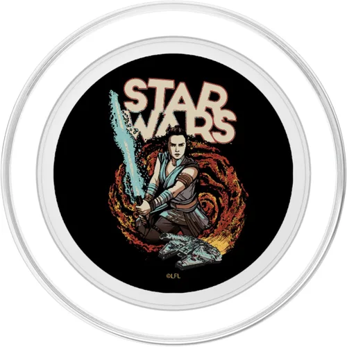 Miniatura 2 de Star Wars: The Rise Of Skywalker Rey Flames PopSockets MagSafe PopGrip para iPhone