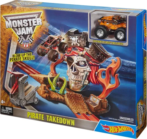 Miniatura 14 de Hot Wheels Splash Rides, Monster Jam Pirate Takedown - Juego de juego