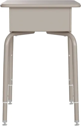 Miniatura 9 de Flash Furniture Billie - Escritorio para estudiantes – Escritorio escolar de granito gris – Marco de metal plateado – 24 pulgadas de ancho x 18