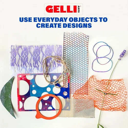 Miniatura 4 de Gelli Arts Placa de impresión de gel redonda de 4