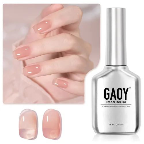 Miniatura 20 de GAOY Esmalte de uñas en gel pastel, 16ml (0.54 onzas líquidas) Rosa, esmalte de gel que se quita remojando y se cura con luz UV para primavera