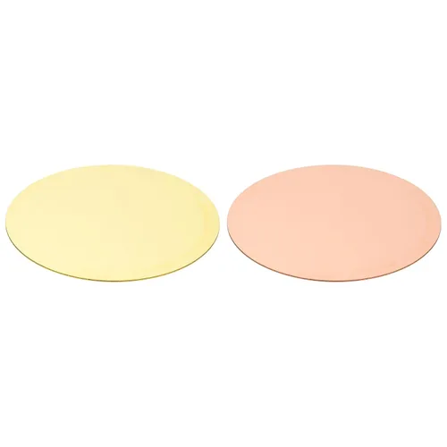Miniatura 35 de PATIKIL Hojas de cobre de latón, placa redonda de cobre de latón de 1.97 x 0.04 pulgadas, disco de cobre de latón puro para manualidades