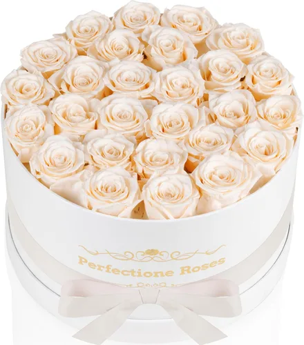 Perfectione Roses 27 Rosas en una Caja, Rosa del Día de la Madre, Flores Preservadas para Ella, Flores para Entrega, Regalos de Cumpleaños para