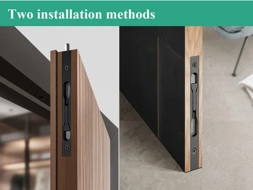 Miniatura 4 de Paquete de 2 pernos de seguridad de acero inoxidable 304 de 6 pulgadas para puerta, doble palanca de puerta, cerradura deslizante francesa, acabado