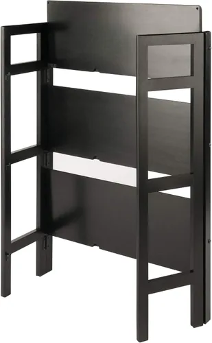 Miniatura 7 de Winsome Torino - Estantería plegable de 3 piezas con cestas de tela, color negro (20306)