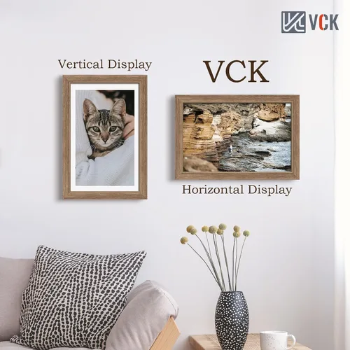 Miniatura 363 de VCK Marcos para póster de madera maciza de 22.375 x 34 pulgadas, marco de fotos A1 negro con montaje en pared, paquete de 3