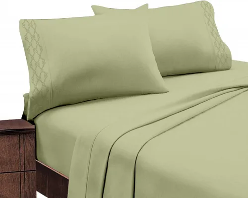 Miniatura 12 de Home Sweet Home - Juego de ropa de cama transpirable extra suave y resistente a las arrugas, juego de sábanas bordadas de lujo con bolsillo profundo