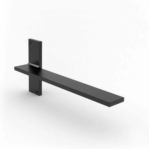 Miniatura 11 de Soporte de pared flotante para encimera, soportes de pared resistentes para crear bancos flotantes, escritorio, tocador, bar o repisa, acero