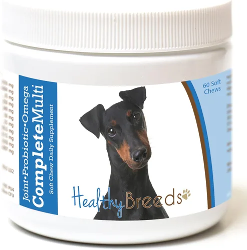 Miniatura 341 de Healthy Breeds Pug todo en uno multivitamínico suave masticable 60
