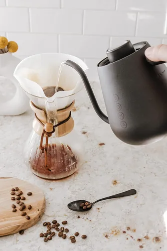 Miniatura 7 de Soma Hervidor de café y té con cuello de cisne de acero inoxidable, negro, 1 litro, estufa
