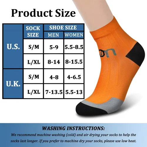 Miniatura 6 de CHARMKING Calcetines de compresión para mujeres y hombres, circulación de 15 a 20 mmHg, lo mejor para atletismo, correr, ciclismo, enfermera, uso