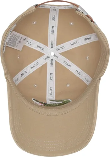 Miniatura 3 de Lacoste Men's Big Croc Twill Adjustable Leather Strap Hat