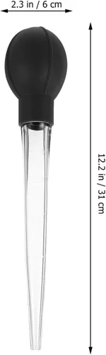 Miniatura 6 de ULTECHNOVO Pipeta grande para pavo, plastificador de plástico con cuentagotas líquidos, pipetas de transferencia de silicona para cocinar y hacer