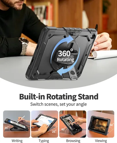 Miniatura 5 de Funda para iPad de 9ª/8ª/7ª generación, funda para iPad 10.2 2021/2020/2019, [a prueba de niños] ambison funda protectora de cuerpo completo