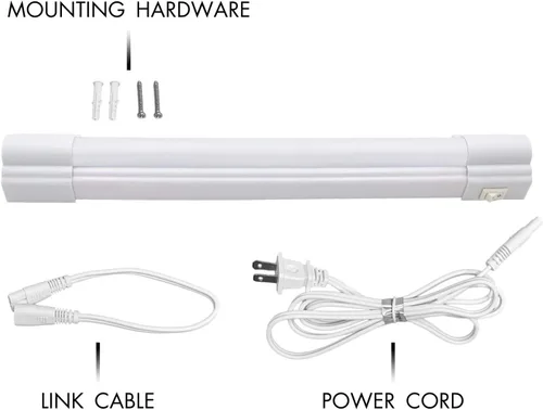 Miniatura 9 de Maxxima Luz LED enlazable de 12 pulgadas para debajo del gabinete, 600 lúmenes, blanco cálido 3000 K, blanco, interruptor de encendido/apagado