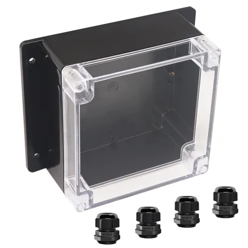 Miniatura 18 de Project Box IP65 Caja de Conexiones Impermeable de Plástico ABS Cajas Eléctricas Caja de Proyecto Electrónico DIY Carcasa de Alimentación con Oreja