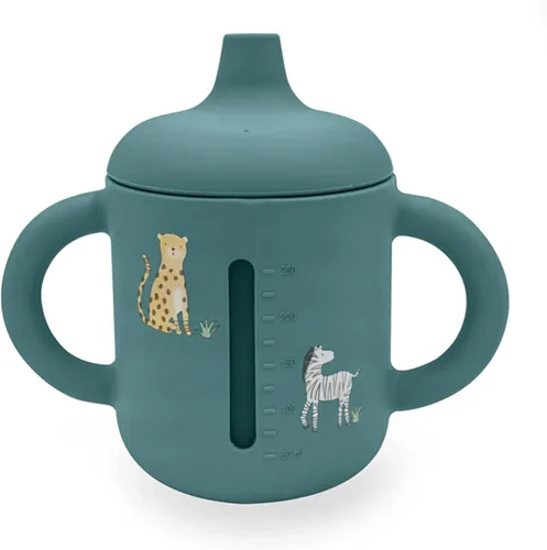 LITTEL RAWR - Vasos de silicona para bebés de 6 meses o más, taza de entrenamiento de 3 etapas para bebés y niños pequeños, boquilla suave y asas