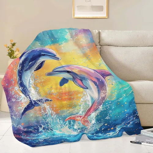 Miniatura 68 de Manta de Foca del Océano, Regalos de Focas para Niños, Niñas, Adultos, Mujeres y Hombres, Suave, Acogedora, Cálida, Felpa Esponjosa, Mullida