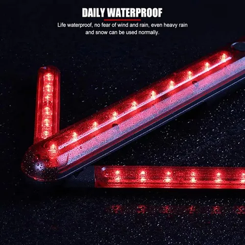 Miniatura 6 de Luz LED de seguridad vial ajustable de 45 grados, con flecha de giro, luz roja magnética, lámpara LED de seguridad de señal de tráfico