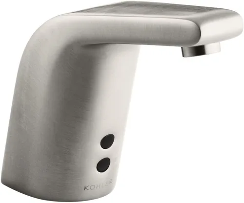 Miniatura 2 de KOHLER Grifo de lavabo esculpido sin contacto de un solo orificio con tecnología de sensor Insight™, alimentado por CA, 0.5 gpm Cromo pulido
