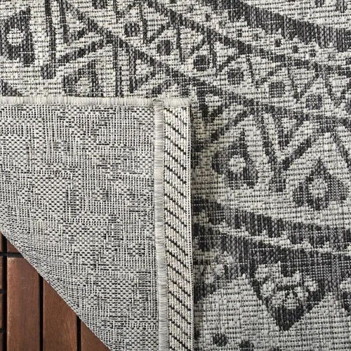 Miniatura 48 de SAFAVIEH Alfombra lavable para exteriores, colección Courtyard - Pasillo de 2.3 x 8 pies, color beige claro y marrón claro, no desprende pelusa